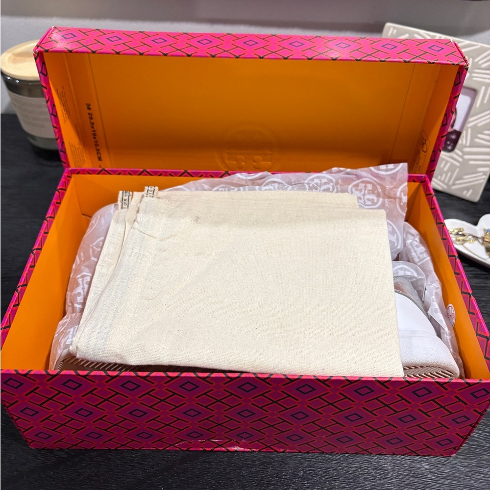 Tory Burch Titanium White Silver Sneakers - Picture 3 of 10